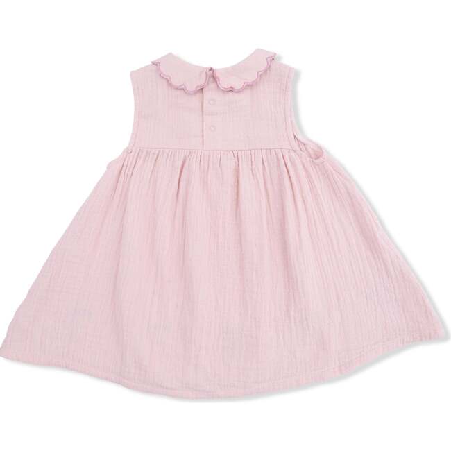 Solid Muslin Lotus - Petal Collar Dress Set - Dresses - 3