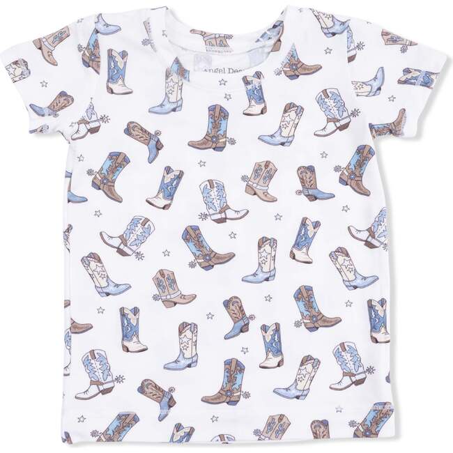 Cowboy Boots - Short Sleeve Loungewear Set