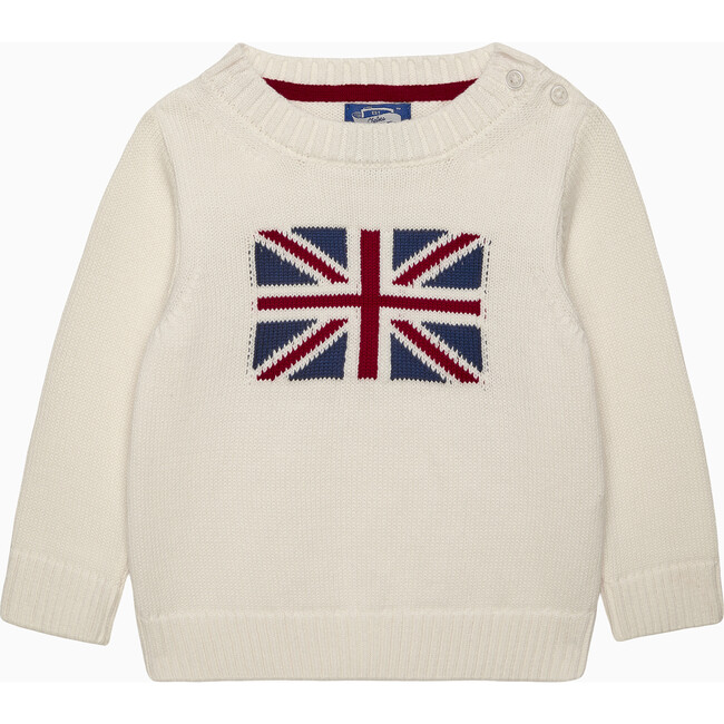 BABY GEORGE JUMPER, OFF WHITE