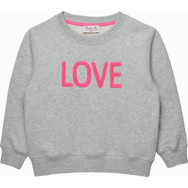 LOVE SWEATSHIRT, GREY PINK