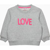 BABY LOVE SWEATSHIRT, GREY PINK - Sweaters - 1 - thumbnail