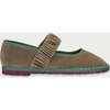 Women Velvet Mafalda Mossy Light Brown - Mary Janes - 1 - thumbnail