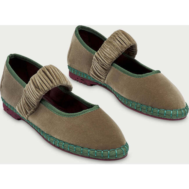 Women Velvet Mafalda Mossy Light Brown