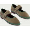 Women Velvet Mafalda Mossy Light Brown - Mary Janes - 2 - thumbnail