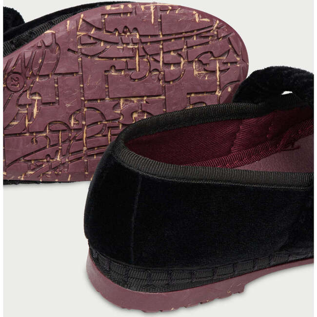 Women Velvet Mary Jane Mafalda Black - Mary Janes - 3