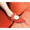 Women Velvet Mafalda Orange - Mary Janes - 4