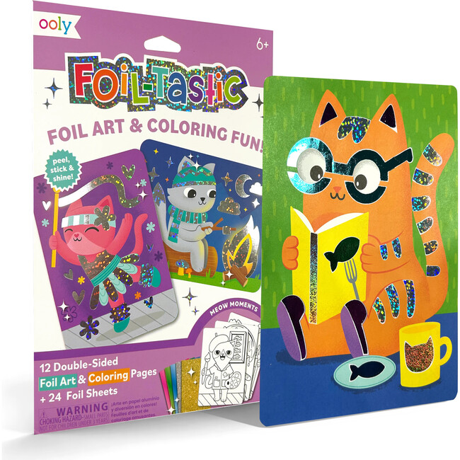 Foil-Tastic Foil Art & Coloring Meow Moments, purple