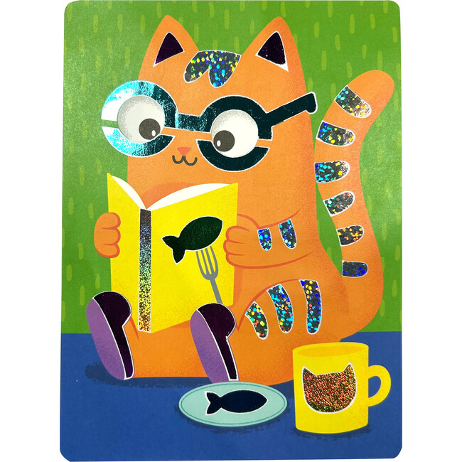 Foil-Tastic Foil Art & Coloring Meow Moments, purple - Arts & Crafts - 4