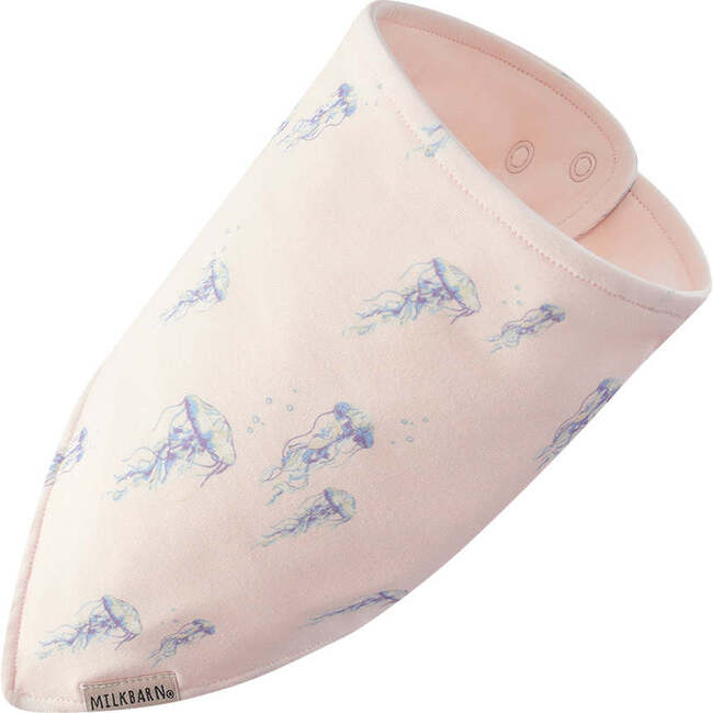 Sunset Jellyfish Cotton Stretch Kerchief Bib