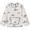 Mint Lobster Long Sleeve Pocket Bib - Bibs - 1 - thumbnail
