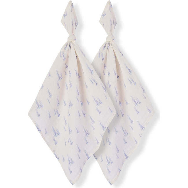 Sunset Jellyfish Organic Cotton Two-Piece Burp Cloth Set