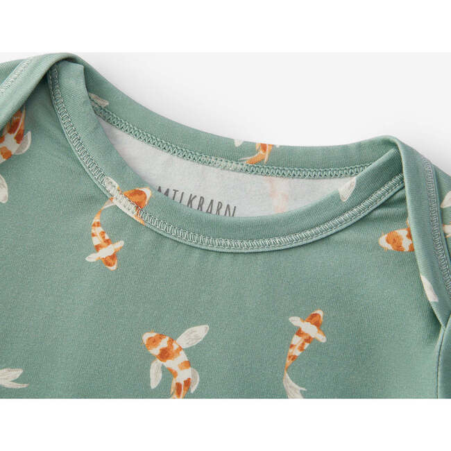 Swimming Koi Cotton Stretch Long Sleeve One Piece