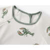 Mint Lobster Long Sleeve Pocket Bib - Bibs - 2