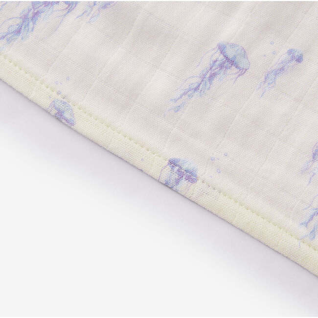 Sunset Jellyfish Organic Cotton Two-Piece Burp Cloth Set