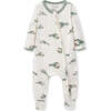 Mint Lobster Luxe Stretch Zipper Footed Romper - Footie Pajamas - 1 - thumbnail