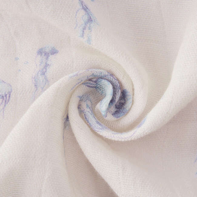 Sunset Jellyfish Organic Cotton Two-Piece Burp Cloth Set - Burp Cloths - 4
