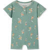 Swimming Koi Cotton Stretch Shortall - Rompers - 1 - thumbnail