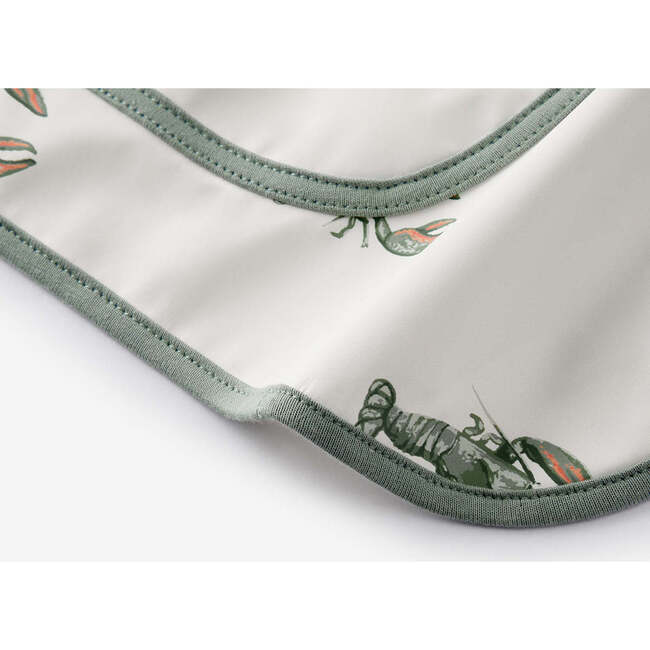 Mint Lobster Long Sleeve Pocket Bib - Bibs - 6