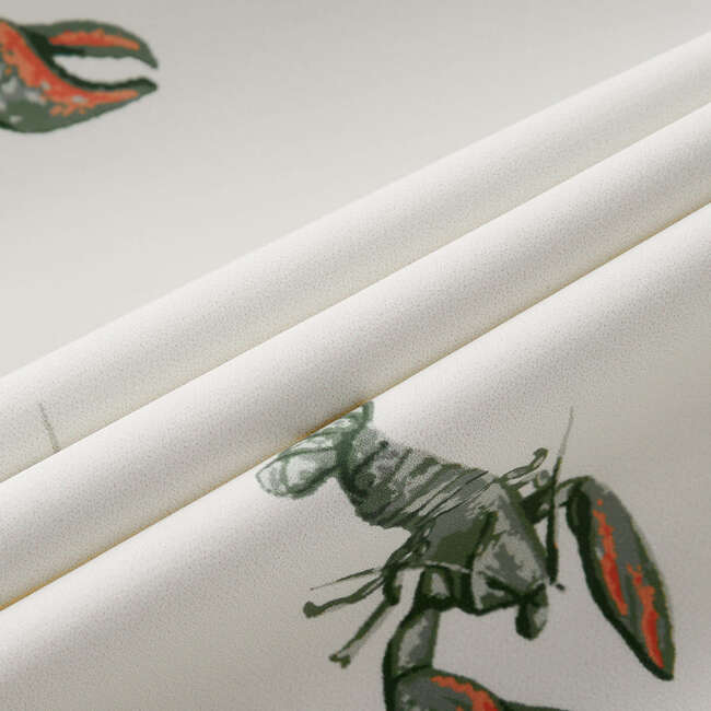 Mint Lobster Long Sleeve Pocket Bib - Bibs - 8