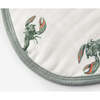 Mint Lobster Contour Four Layer Burp Cloth - Burp Cloths - 3