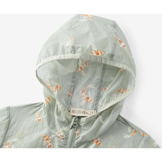 Swimming Koi Hooded Sun Shield Windbreaker Jacket - Jackets - 3