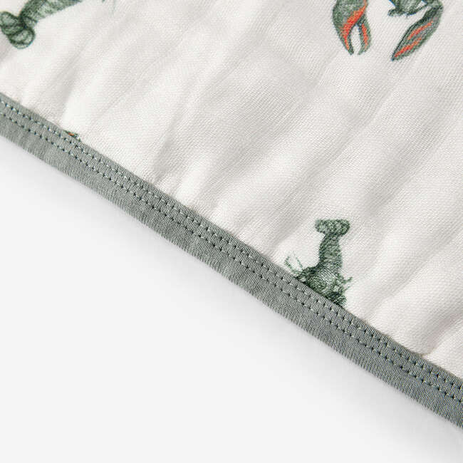 Mint Lobster Contour Four Layer Burp Cloth - Burp Cloths - 5