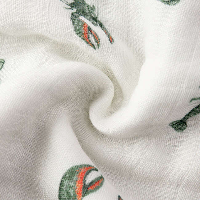 Mint Lobster Contour Four Layer Burp Cloth - Burp Cloths - 6
