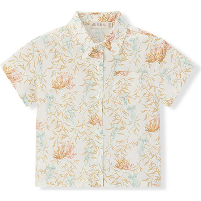 Under the Sea Collar Button-Up Shirt & Shorts Set