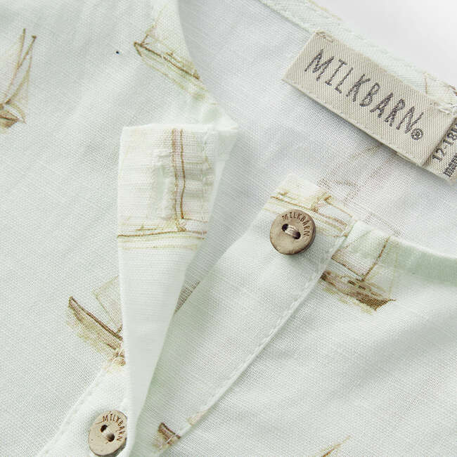 Sailboat Melody Tank Top Shortall - Rompers - 3