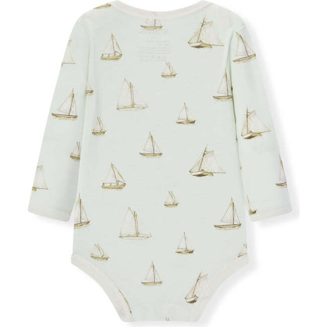 Sailboat Melody Organic Cotton Long Sleeve One Piece