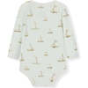 Sailboat Melody Organic Cotton Long Sleeve One Piece - Onesies - 1 - thumbnail