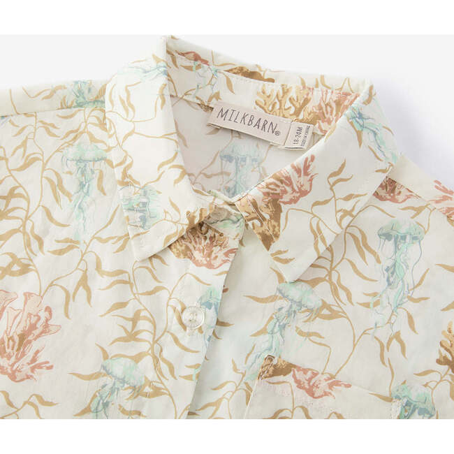 Under the Sea Collar Button-Up Shirt & Shorts Set - Mixed Apparel Set - 4