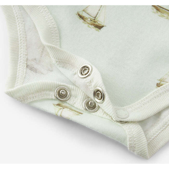 Sailboat Melody Organic Cotton Long Sleeve One Piece - Onesies - 3