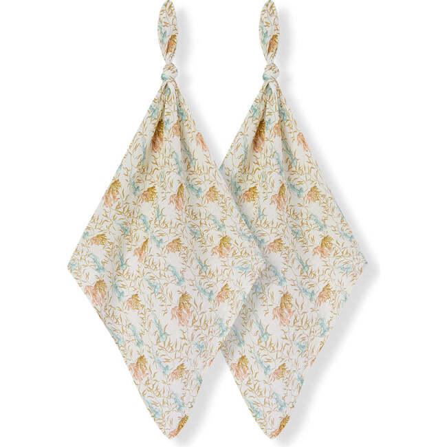 Under the Sea Organic Cotton Two-Piece Burp Cloth Set