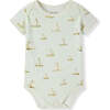 Sailboat Melody Organic Cotton Short Sleeve One Piece - Onesies - 1 - thumbnail