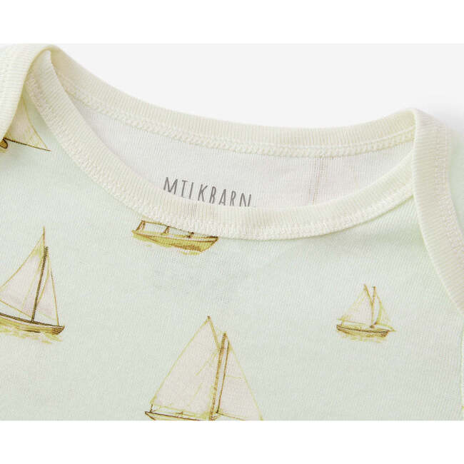 Sailboat Melody Organic Cotton Short Sleeve One Piece
