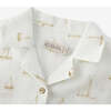 Sailboat Melody Linen Button-Up Shirt & Shorts Set - Mixed Apparel Set - 4