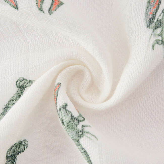 Mint Lobster Bamboo Two-Piece Burp Cloth Set - Burp Cloths - 4