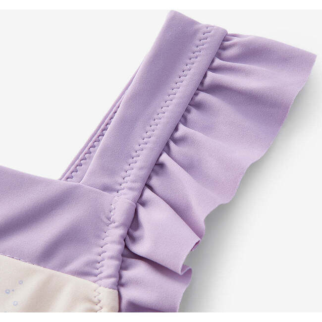 Sunset Jellyfish Ruffle Square Neck Swimsuit - Mixed Apparel Set - 3