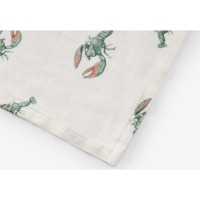 Mint Lobster Bamboo Swaddle