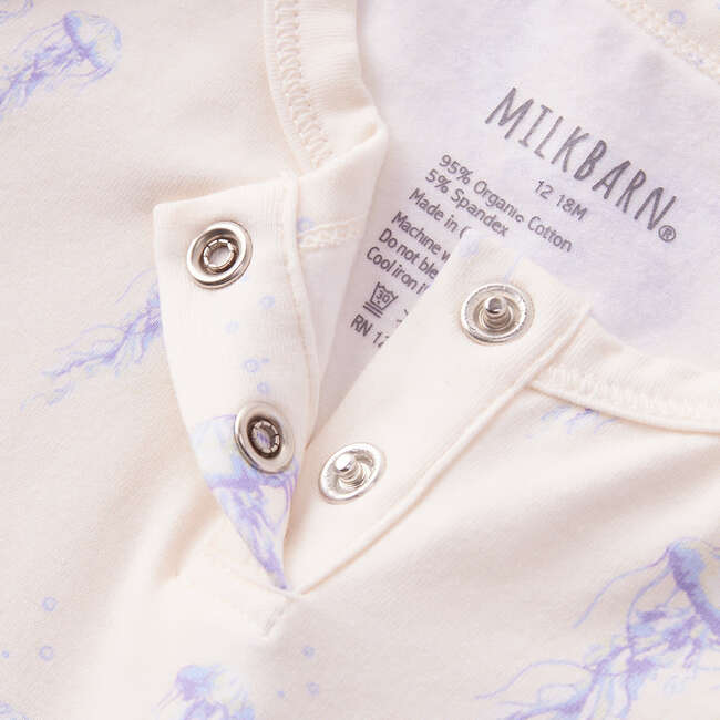 Sunset Jellyfish Cotton Stretch Shortall - Mixed Apparel Set - 3