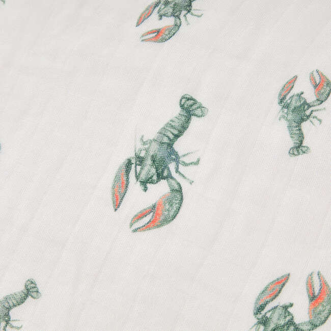 Mint Lobster Bamboo Swaddle - Swaddles - 4