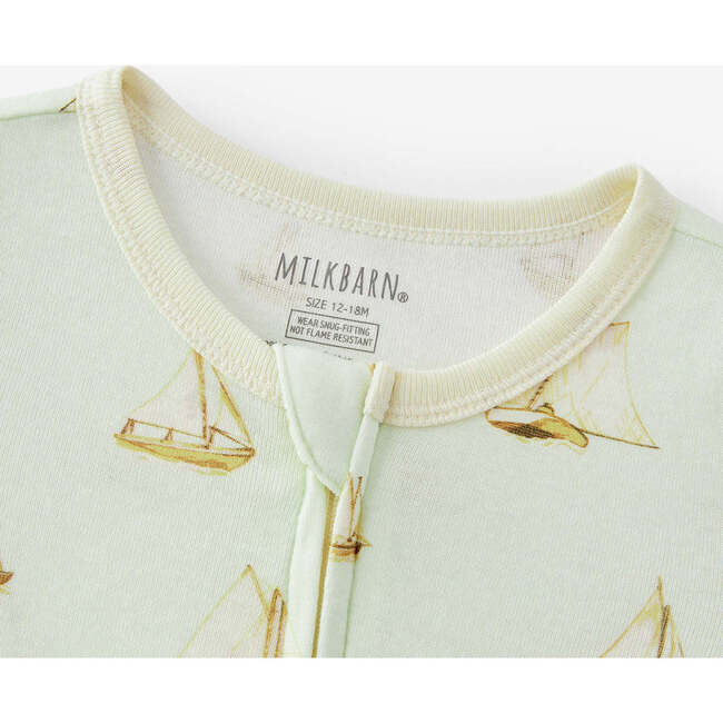 Sailboat Melody Organic Cotton Zipper Pajama