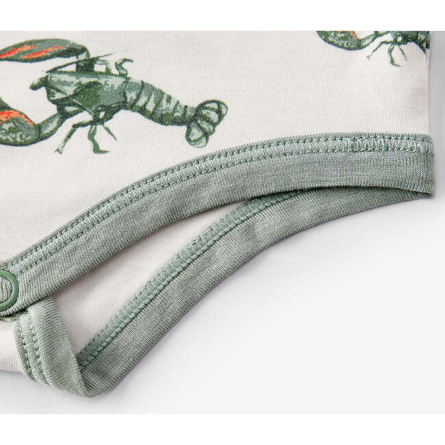 Mint Lobster Luxe Stretch Long Sleeve One Piece - Onesies - 4