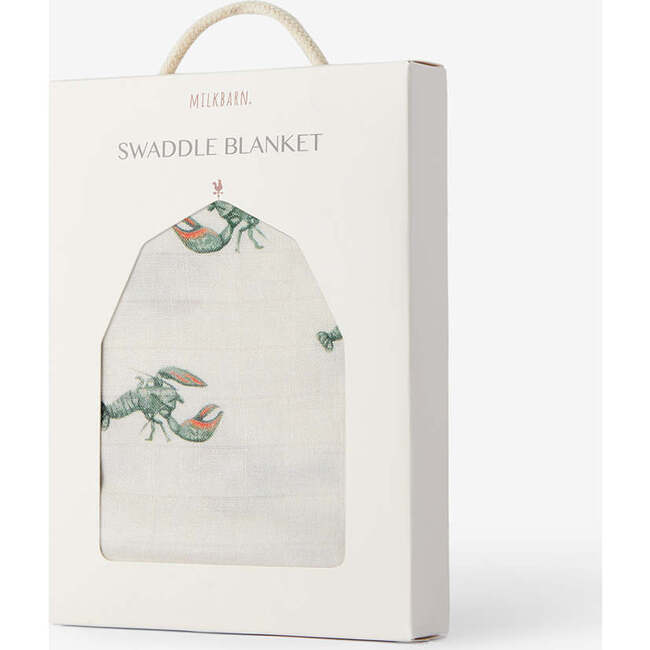 Mint Lobster Bamboo Swaddle - Swaddles - 5