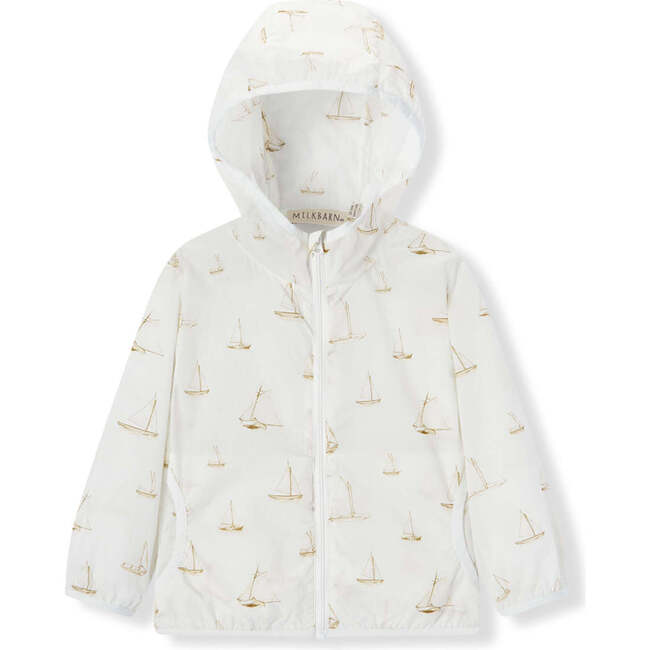 Sailboat Melody Hooded Sun Shield Windbreaker Jacket