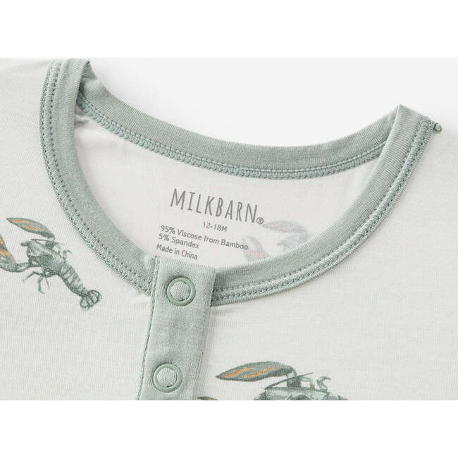 Mint Lobster Luxe Stretch Shortall - Rompers - 3