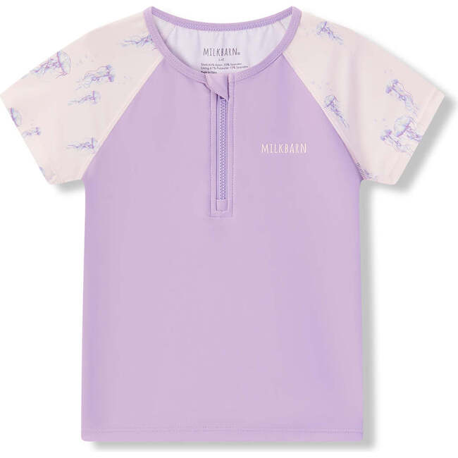 Sunset Jellyfish Zipper Top & Swim Trunks