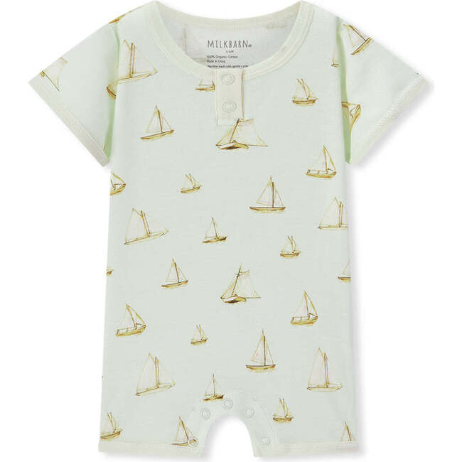 Sailboat Melody Organic Cotton Shortall