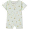Sailboat Melody Organic Cotton Shortall - Rompers - 1 - thumbnail